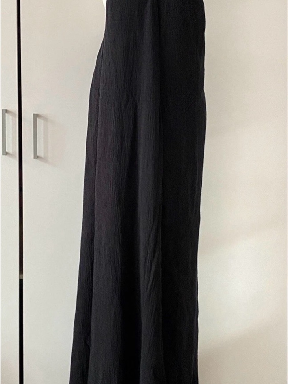 Free People Black Midi Skirt with Flowing Silhouette